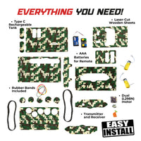 Sooper Brains™ DIY Army Tank Kit (Type-C Rechargeable)