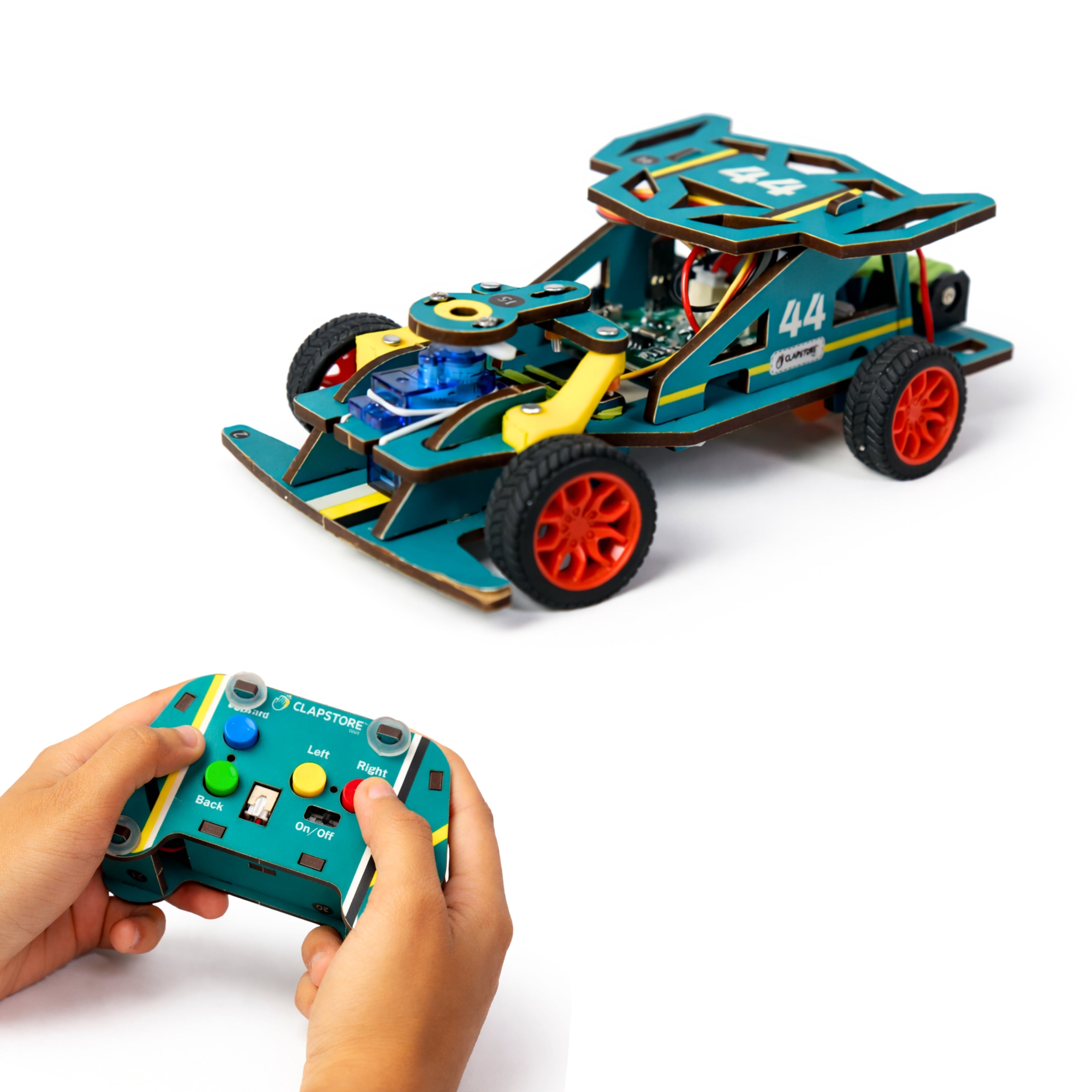 Sooper Brains™ Racer DIY RC Car ( Type-C Rechageable)