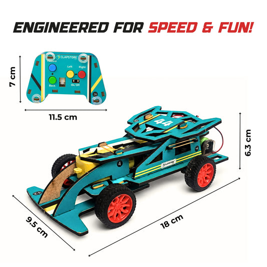 Sooper Brains™ Racer DIY RC Car ( Type-C Rechargeable)