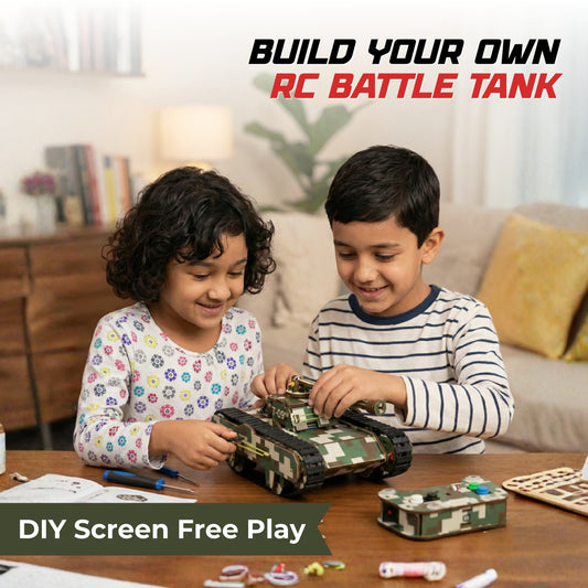 Sooper Brains™ DIY Army Tank Kit (Type-C Rechargeable)