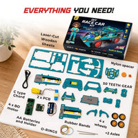 Sooper Brains™ Racer DIY RC Car ( Type-C Rechargeable)