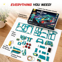 Sooper Brains™ Racer DIY RC Car ( Type-C Rechargeable)