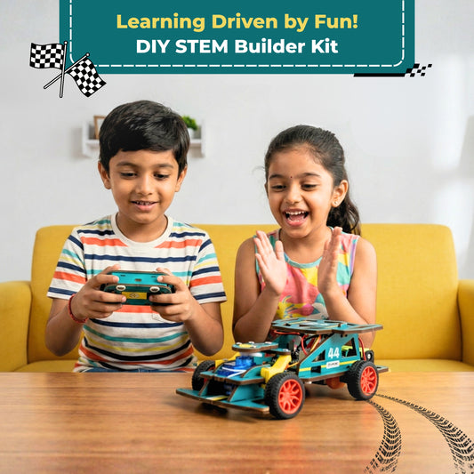 Sooper Brains™ Racer DIY RC Car ( Type-C Rechageable)