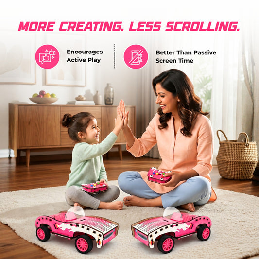 Sooper Brains™ Stacy DIY RC Car (Type-C Rechargeable)