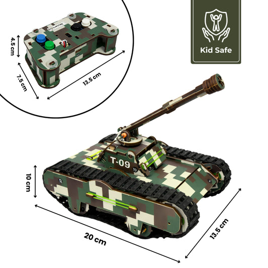 Sooper Brains™ DIY Army Tank Kit (Type-C Rechargeable)