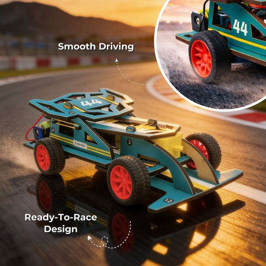 Sooper Brains™ Racer DIY RC Car ( Type-C Rechargeable)