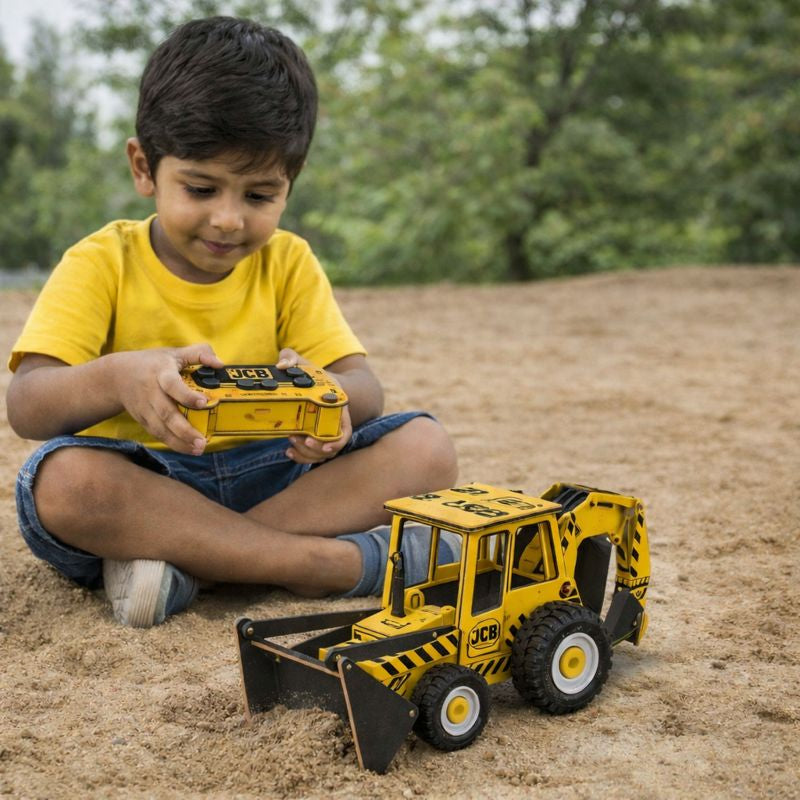 Sooper Brains™ STEM RC JCB Builder Kit (Type-C Rechargeable)
