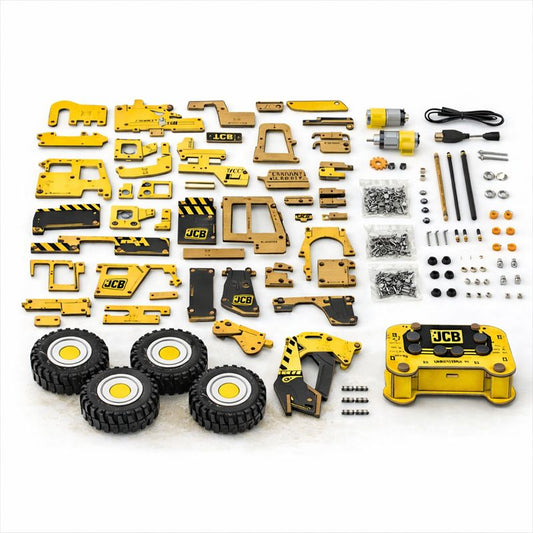 Sooper Brains™ STEM RC JCB Builder Kit (Type-C Rechargeable)